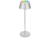 Brilo Akku-Tischleuchte RGB Chrom matt 1 x LED / 2,6 W / 200 lm