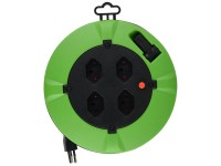 Schönenberger Avvolgicavo Nero Verde 4 x T13 lunghezza cavo 7 m