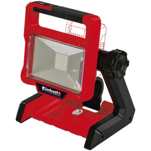 Einhell TE-CL 18/2000 LiAC projecteur de chantier LED sans fil (sans batterie), rouge/noir, avec tête pivotante.