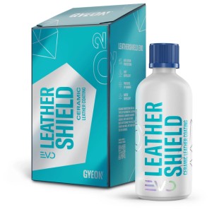 Gyeon Q² LeatherShield EVO 100ml Lederversiegelung mit Flasche und Verpackung.