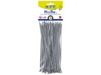 Tenax Kabelbinder Fix-Tie L Kunststoff Silber 20 cm / 50 Stk.