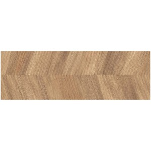 Carrelage mural Cersanit Oslo Wood Beige, structure mate, 30x90 cm, aspect bois pour intérieur.