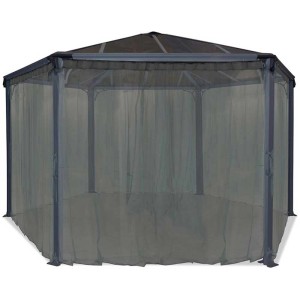 Zanzariera per gazebo Palram Roma/Monaco, altezza 214 cm, lunghezza 234 cm. Protezione insetti per gazebo.