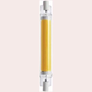 Lampadina LED dimmerabile Eglo R7S, 8W, 2700K, luce bianca calda.