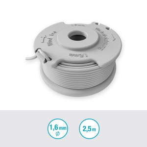 Bobine de fil de rechange Gardena 1,6 mm pour EasyTrim, bobine avec fil en nylon robuste.