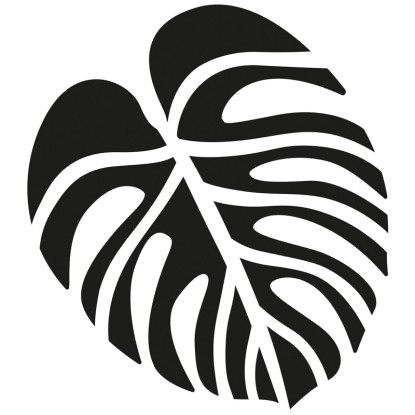 Aladine Stencil Foglia tropicale 28 x 28 cm