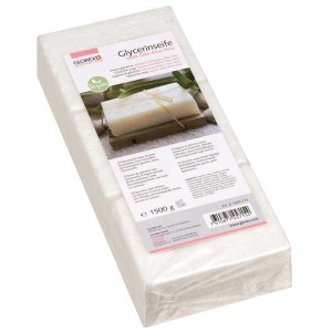 Block Glycerin-Seife Öko Opak Aloe Vera, 1500g, zum Seife selber machen.