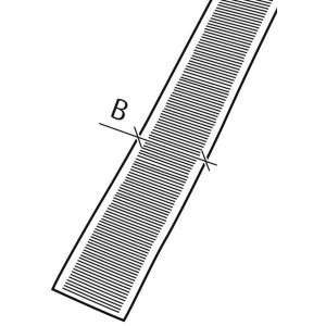 Schwarzes Conacord Flauschband aus Polyamid, 20 mm breit, als Meterware.