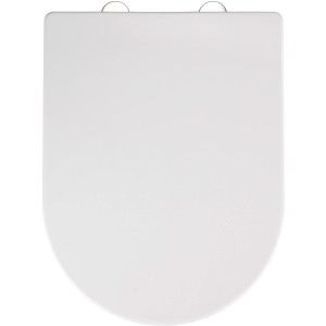 Sedile WC Wenko Premium Calla in termoplastica bianca con chiusura ammortizzata.