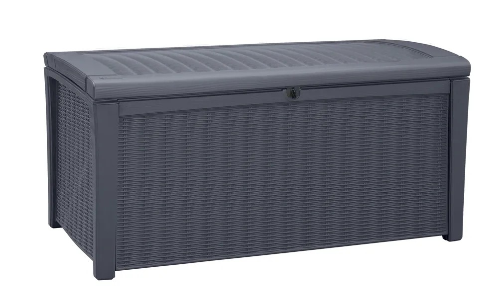 Keter Aufbewahrungsbox Borneo Anthrazit (HxBxT) 63 x 130 x 70 cm kaufen bei OBI