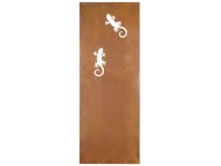 Nouvel Paravent Gecko steckbar Stahl Rostfarben (HxBxT) 200 x 60 x 2 cm