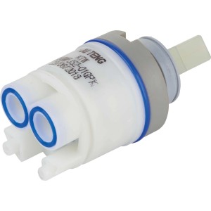 Cartuccia ceramica di ricambio Ø 35 mm per WT-110, corpo in plastica, funzione di risparmio idrico.