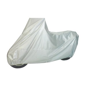 Garage argentata per moto e scooter 245x80x145cm protegge dalle intemperie.