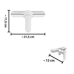Miscelatore doccia cromato baliv DU-5890 con dimensioni.