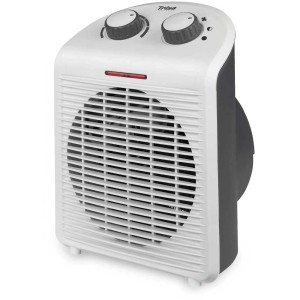Radiateur soufflant Trisa Heat & Chill, 2000 W, blanc/gris, avec thermostat et protection contre la surchauffe.