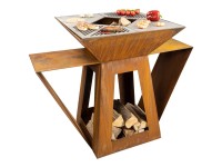 Feuerstelle Seven Cortenstahl gerostet Feuerstelle Seven Cortenstahl gerostet