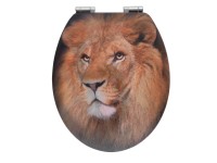 Wenko WC-Sitz Lion 3D mit Easy-Close MDF