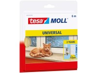 Tesamoll Schaumstoffdichtung Fenster und Türen Weiss 9 x 6 mm / Länge 6 m