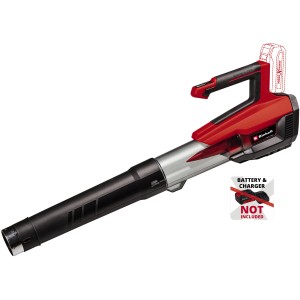 Soffiatore a batteria Einhell GP-LB 18/200 Li E (senza batteria). Soffiatore assiale rosso e nero per giardino e vialetto.