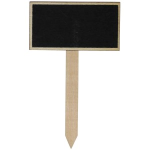 Videx Garden Pflanzschilder Holz, 6er Set, 11,9x7,2cm, zur Beschriftung von Pflanzen.
