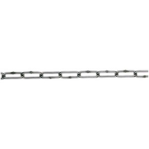 Rostfreie Rundstahlkette, Form C, Ø 5 mm als Meterware für Bootstechnik.