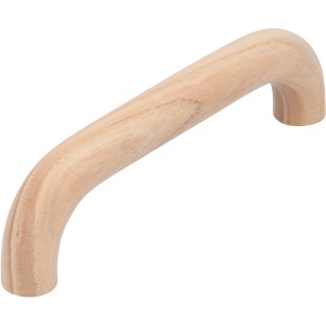 Maniglia per mobili Siro S113 in legno di frassino, naturale, interasse 96 mm.
