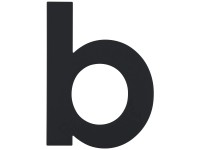 Alpertec Buchstabe b Schwarz