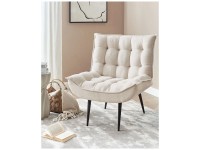 Beliani Fauteuil  Alvesta Tissu Beige