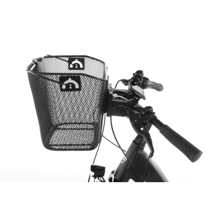 Fischer E-Bike-Korb Plus Schwarz engmaschig 13 l