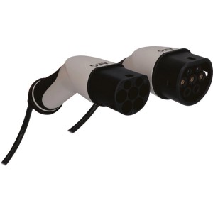 Câble de charge AEG Type 2, 5 m, avec capuchon de protection pour voitures électriques.