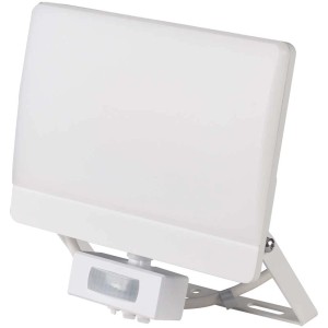 Projecteur LED blanc Steffen avec détecteur pour extérieur, 50W, angle de détection 140°.