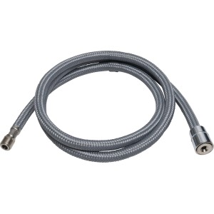 Tubo flessibile di ricambio grigio, 1,5 m, per miscelatore cucina baliv KI-1050 e altri.