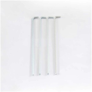 Kit d'ancrage au sol Biohort, 4 pièces, pour accessoires d'abri de jardin pour une fixation sûre dans le sol.