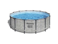 Bestway Kit complet de piscine hors sol Steel Pro MAX ronde Ø 427 cm/ H 122 cm