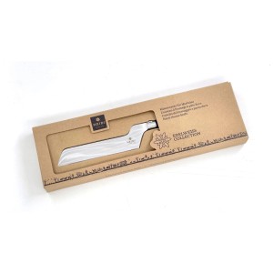 Heidi Cheese Line Hartkäsemesser Edelstahl/ABS, in brauner Kartonverpackung mit Edelweiss-Design. Küchenhelfer.