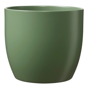 Vaso per fiori Söndgen Basel Fashion, verde muschio, 12 cm, in ceramica.