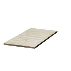 Dreischichtplatte Fichte, 120x50x1,9cm, für Regalböden und Möbelbau.