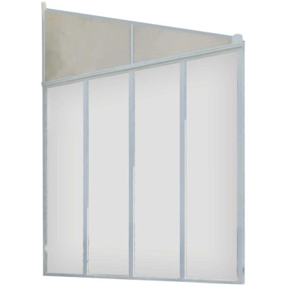 Seitenwand zur Terrassenüberdachung Feria 3 Weiss