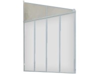 Seitenwand zur Terrassenüberdachung Feria 3 Weiss