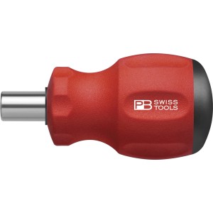 Portainserti rosso PB Swiss Tools con SwissGrip corto e magnete per inserti.