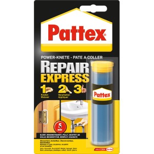 Pattex Power-Knete Repair Express 48g : Colle multi-usage pour réparer, remplir et sceller.