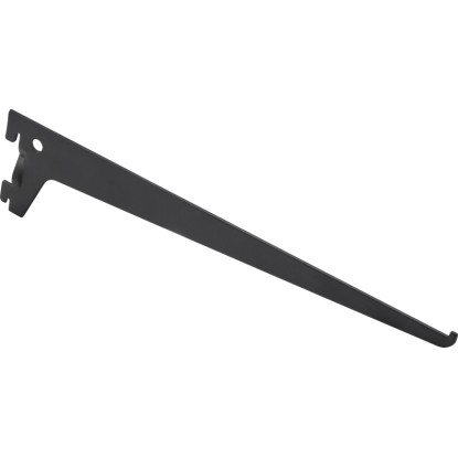 Metall-Winkelträger Schwarz 1-reihig / 30 cm