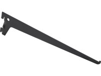 Metall-Winkelträger Schwarz 1-reihig / 30 cm