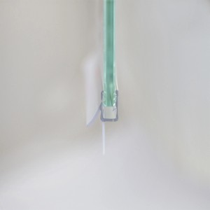 Joint d'étanchéité Breuer PK625 pour verre 6 mm, transparent, longueur 1000 mm.