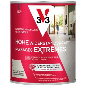 Barattolo di sigillante per parquet V33 Patina Grey 2,5 l per pavimenti in legno resistenti.