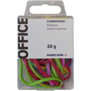 Élastiques en caoutchouc, 20 g, en différentes couleurs, pour le bureau et le bricolage.