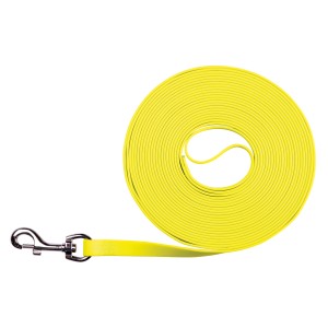 Trixie Guinzaglio da addestramento per cani Easy Life, 5 m, giallo neon, arrotolato con moschettone.