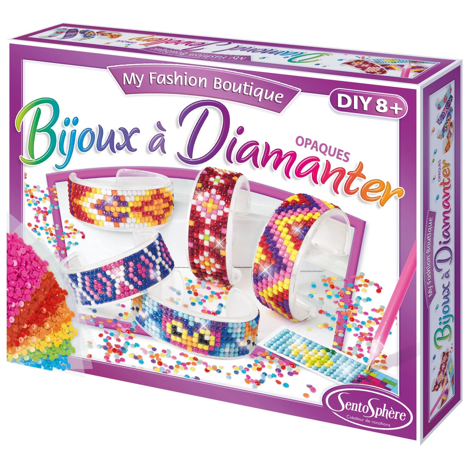 Set De Creación De Joyas Just For Boys – Sentosphère, 2 Cordones, Cadenas Y Cuentas Metálicas, Manualidad Unisex Para Hacer Brazaletes