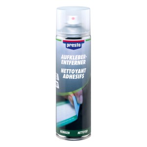 Presto Rimuovi Adesivi Spray 500ml per riparazioni di vernice e carrozzeria.