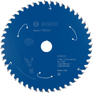 Lama per sega circolare Bosch Expert for Wood, 165mm, 48 denti, blu.